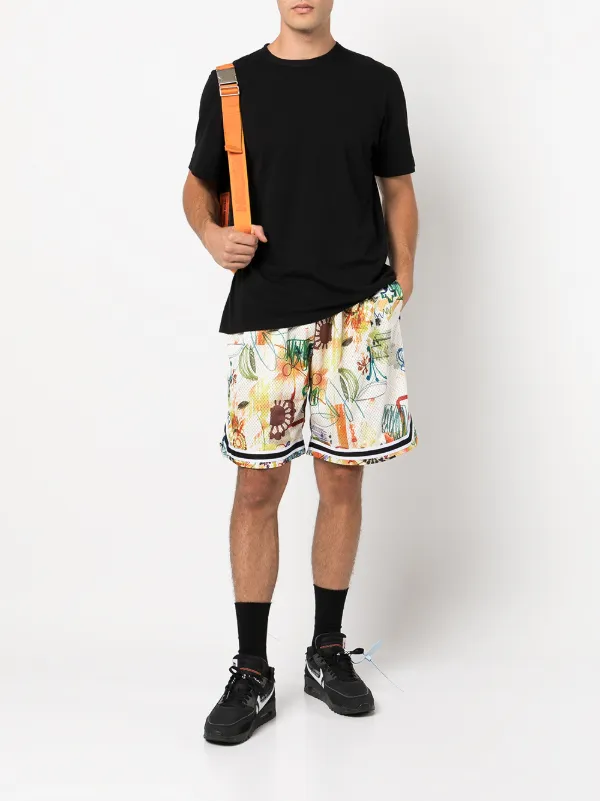 John Elliott Game Scribble-print Shorts - Farfetch