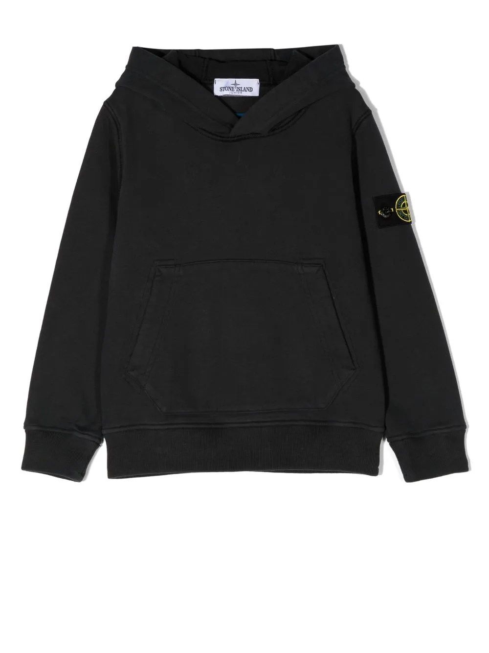 

Stone Island Junior hoodie con parche de brújula - Negro