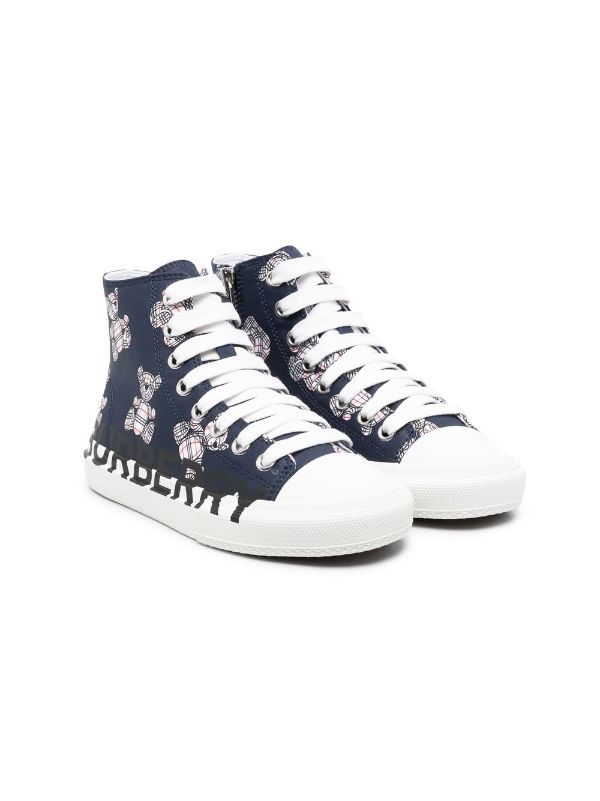 Burberry Lace-Up Knitted Sneakers