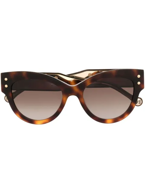 Carolina Herrera tortoiseshell cat eye sunglasses