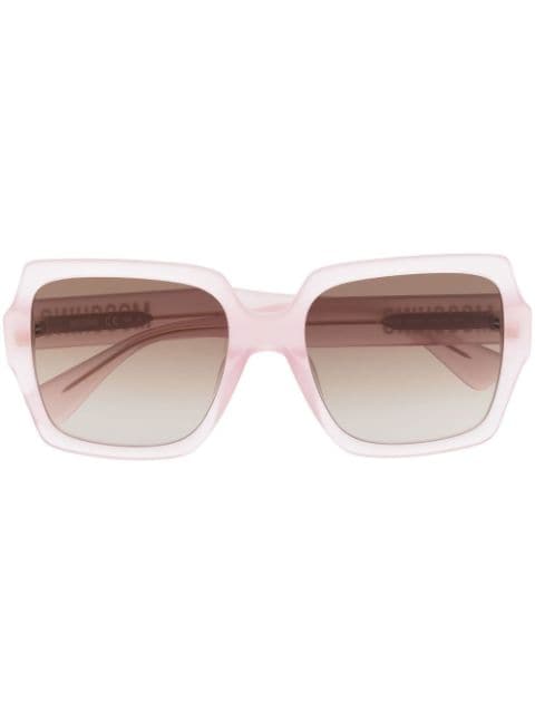 Moschino Eyewear logo-plaque square-frame sunglasses