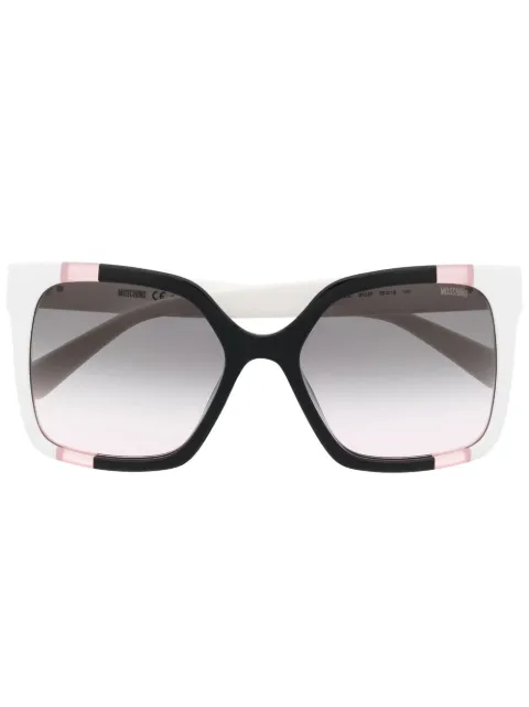 Moschino Eyewear two-tone square-frame sunglasses