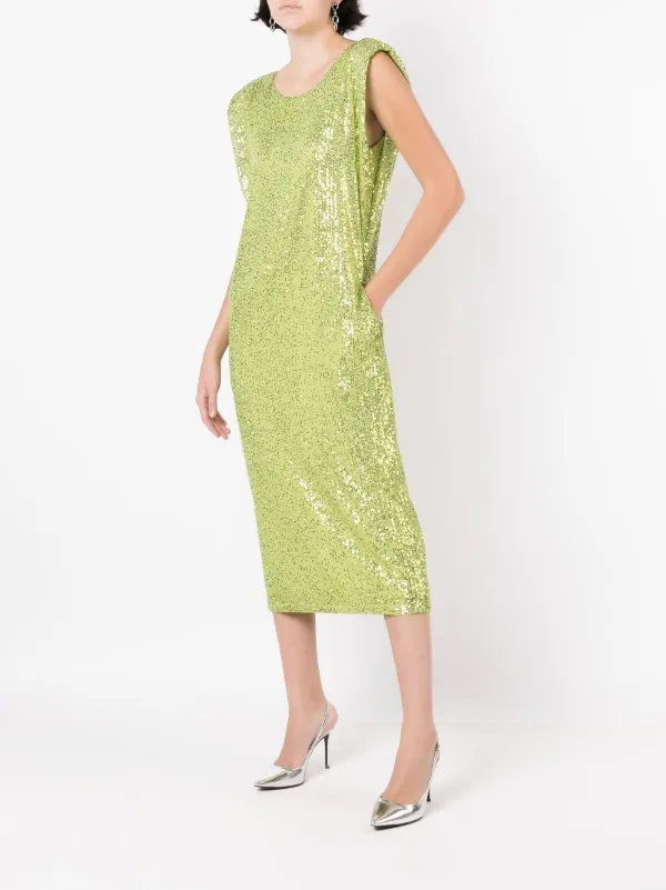 Gloria Coelho all-over Sequin Shift Dress | Green | FARFETCH BN Gloria Coelho all-over Sequin Shift Dress | Green | FARFETCH BN