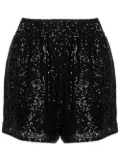 Gloria Coelho sequin-embellished short shorts - Black