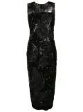 Gloria Coelho sequin evening shift dress - Black