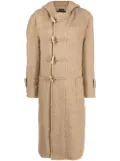 R13 hooded duffle coat - Neutrals