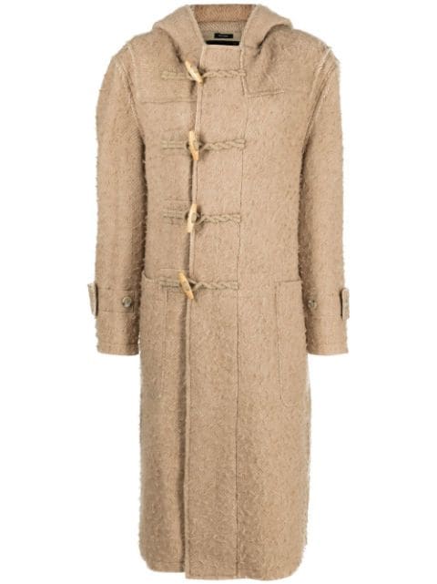 R13 hooded duffle coat