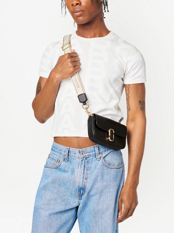 Marc Jacobs Black 'The J Marc Mini' Shoulder Bag