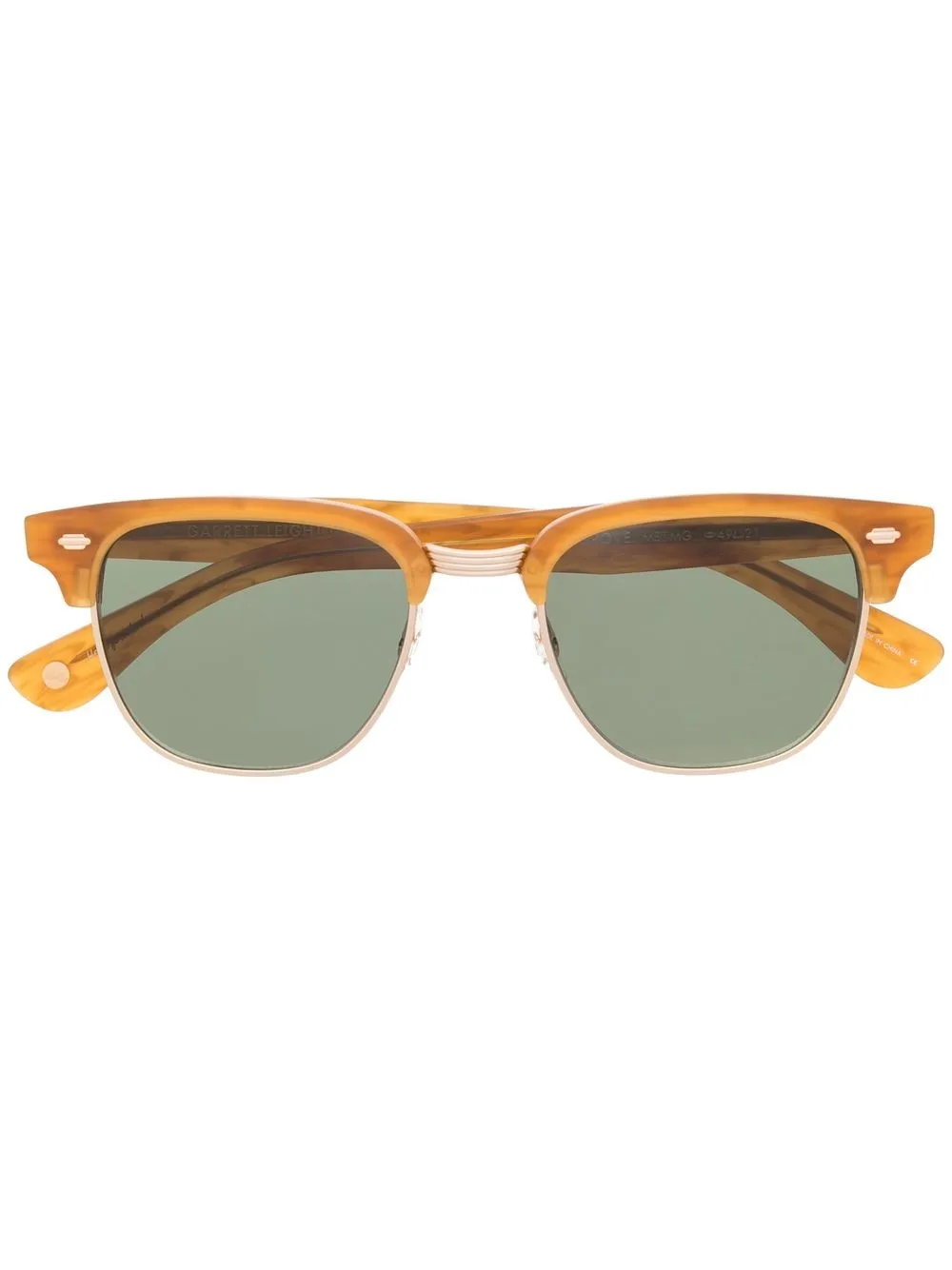 

Garrett Leight Elkgrove square-frame sunglasses - Brown