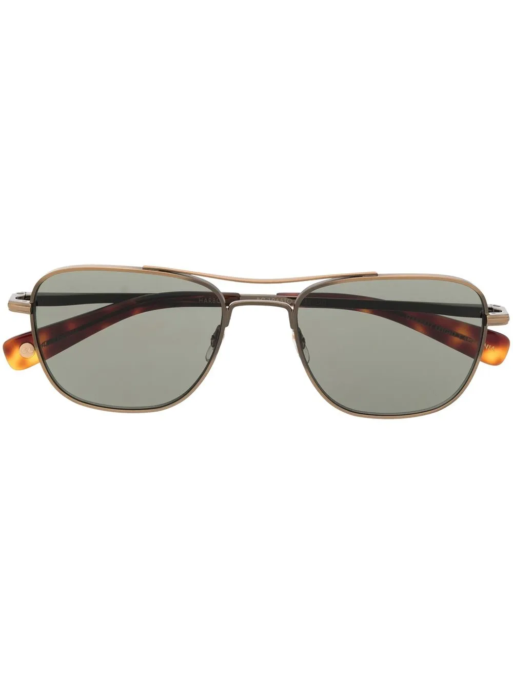 

Garrett Leight lentes de sol con armazón estilo piloto - Marrón