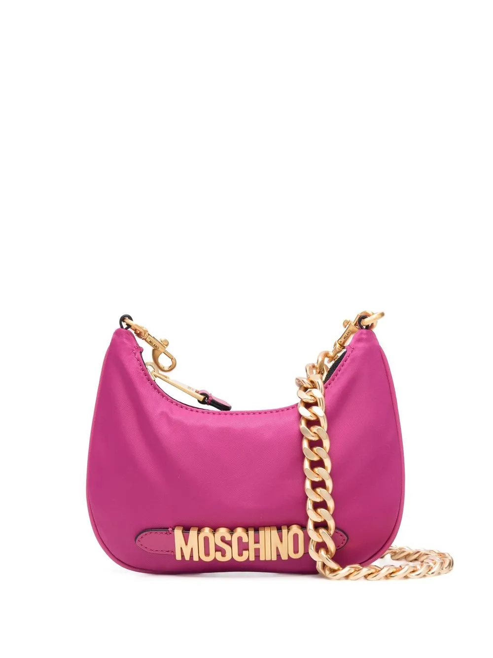 

Moschino bolsa de hombro con placa del logo - Rosado