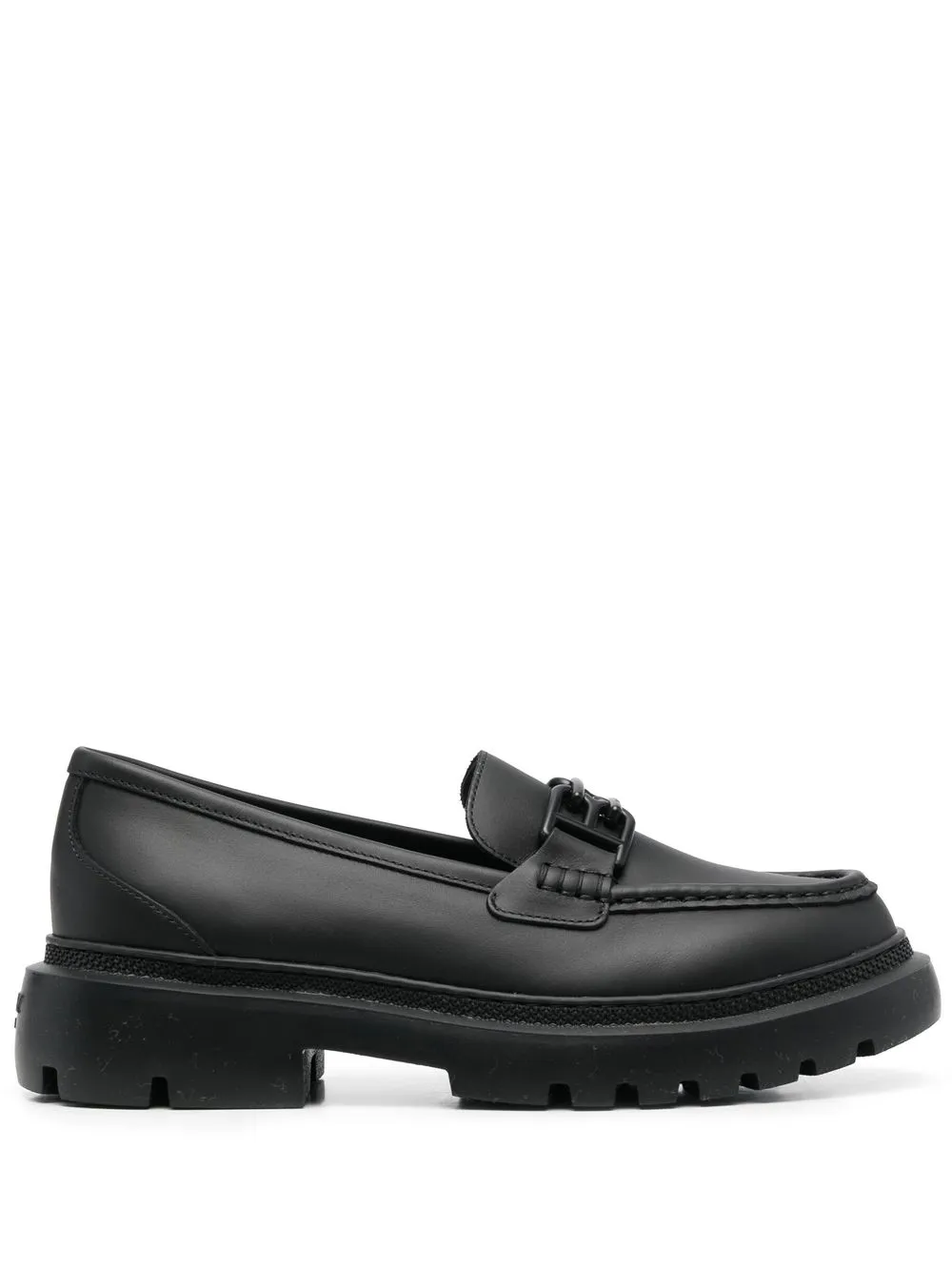 

Bally BB-plaque leather loafers - Black