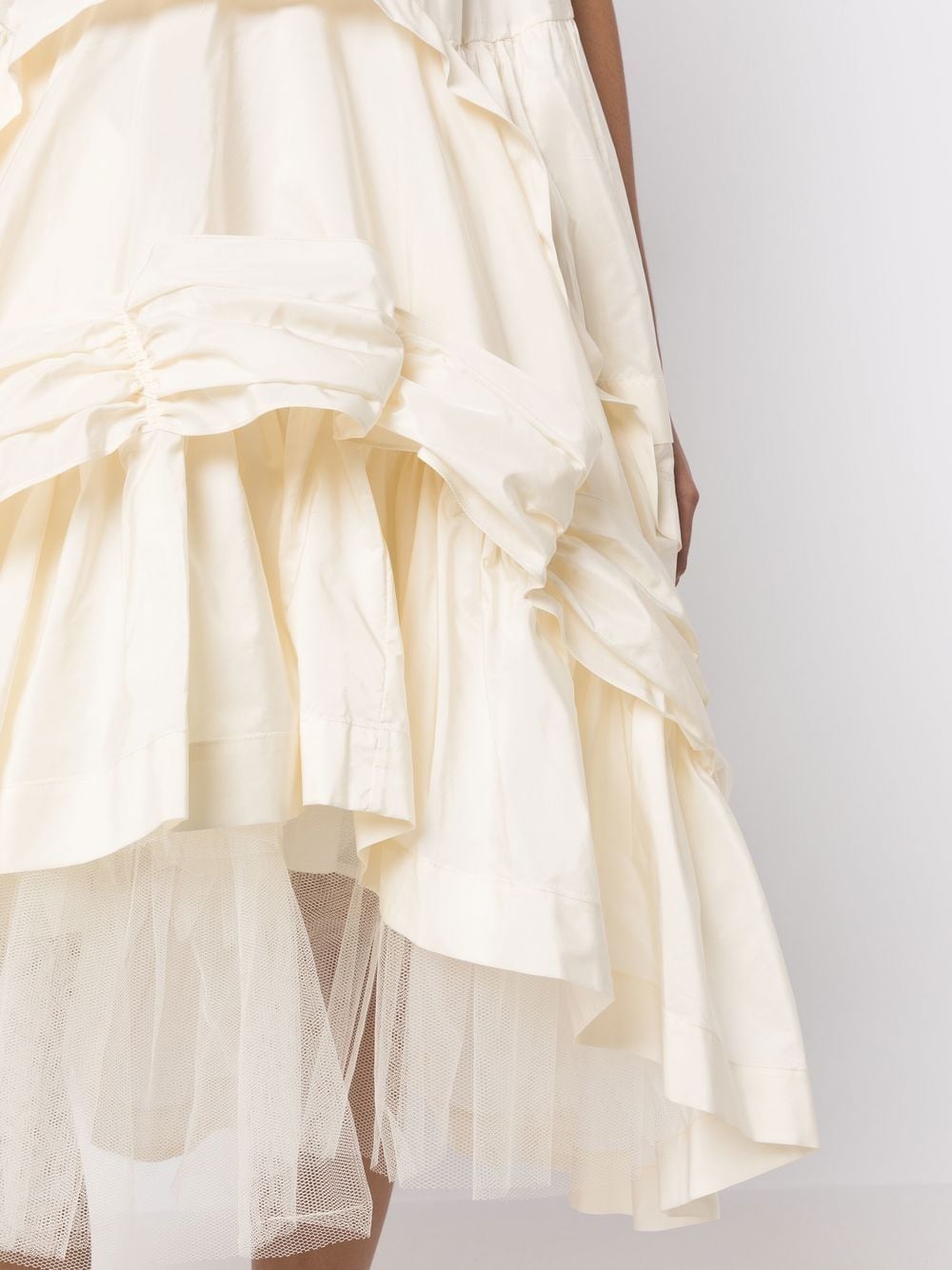 Shop Simone Rocha Sleeveless Drop Waist Tutu Dress In White