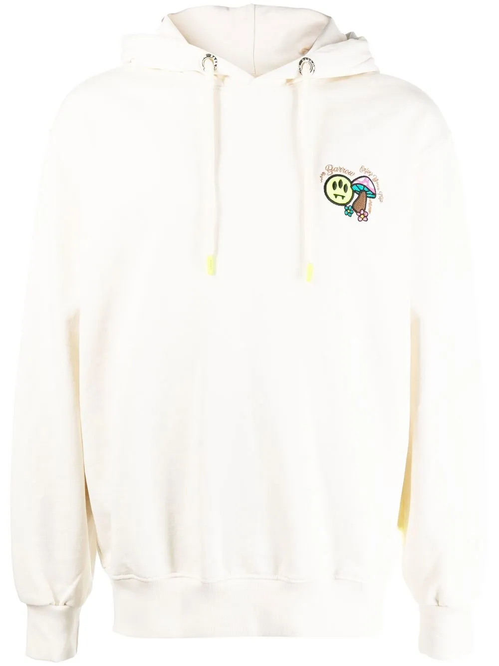 

BARROW logo-print long-sleeve hoodie - Neutrals