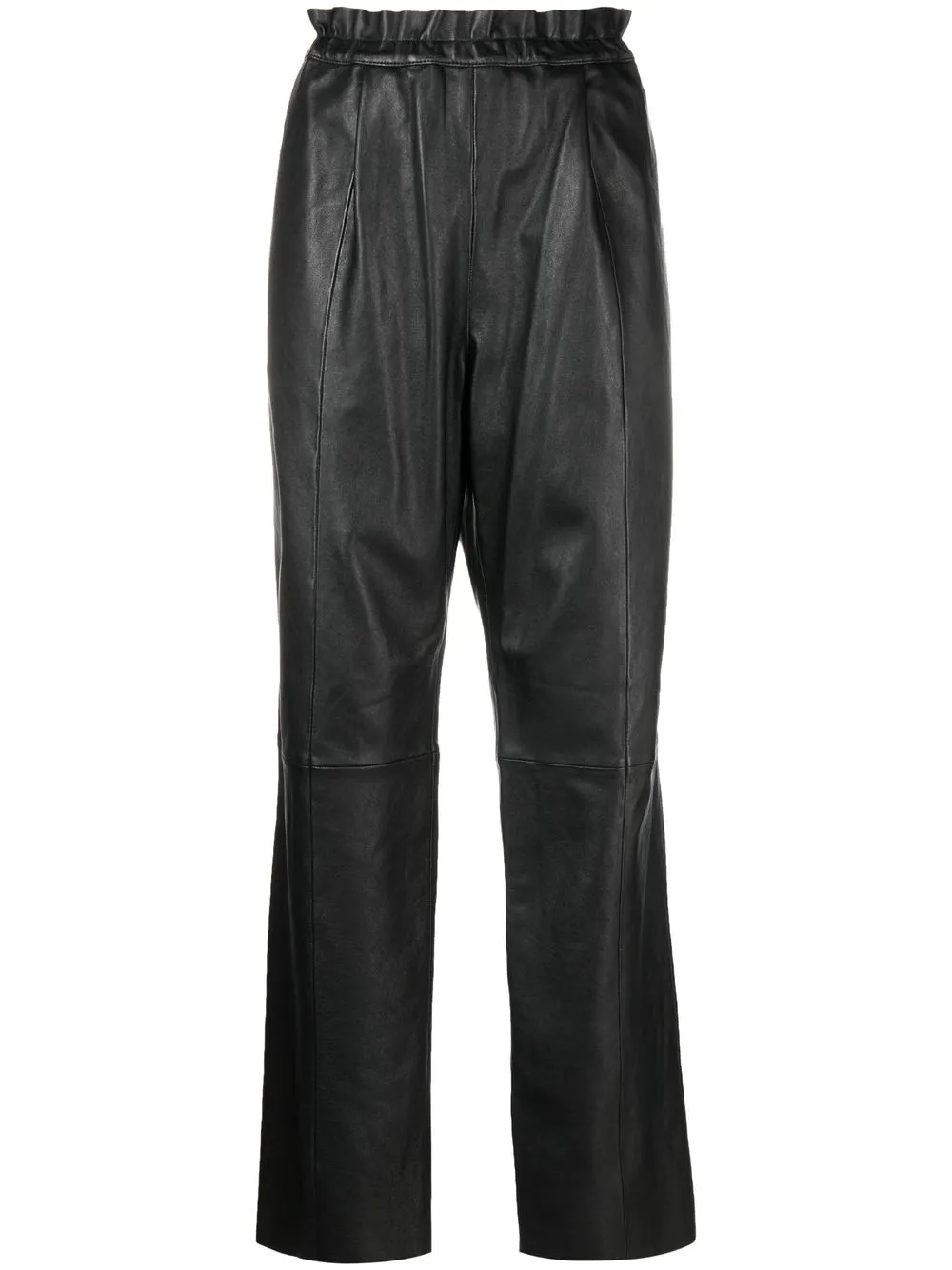 

Forte Forte pantalones rectos con bolsillos - Negro