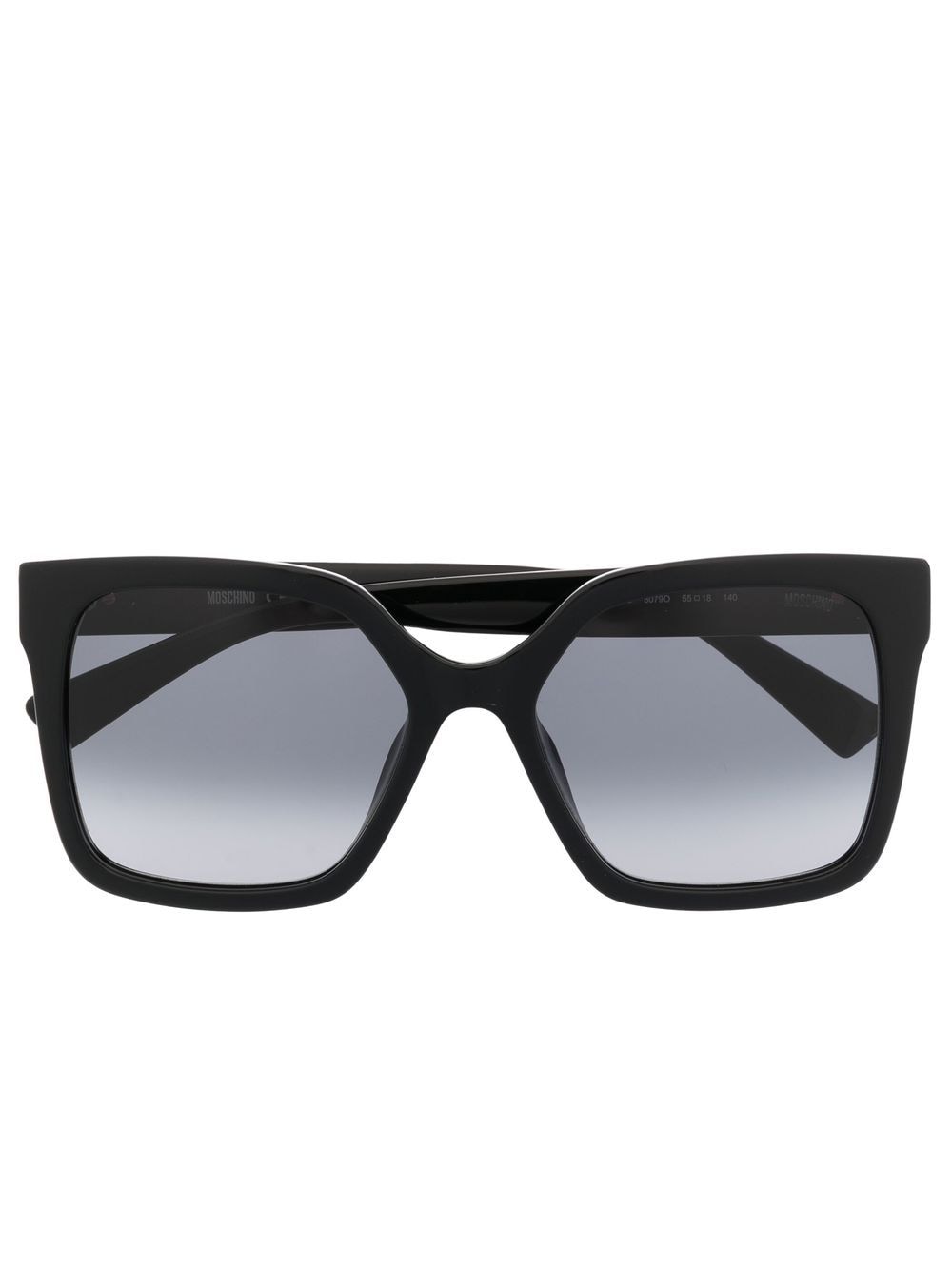 Moschino Eyewear Oversize-frame Sunglasses In Black