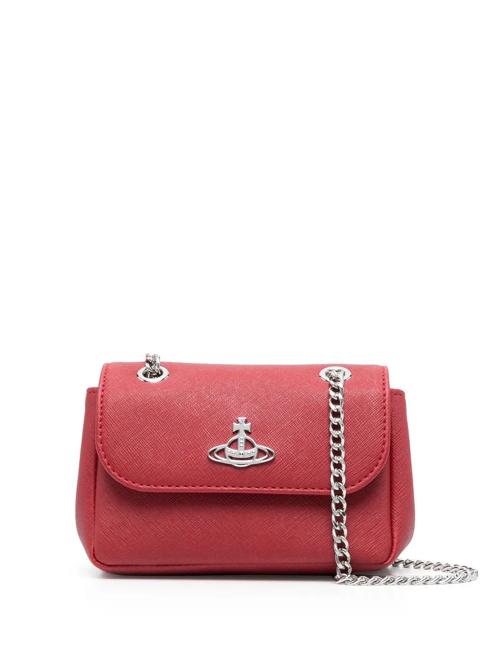 

Vivienne Westwood Orb logo-plaque crossbody bag - Red