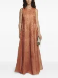 Gloria Coelho flower-applique sleeveless dress - Neutrals