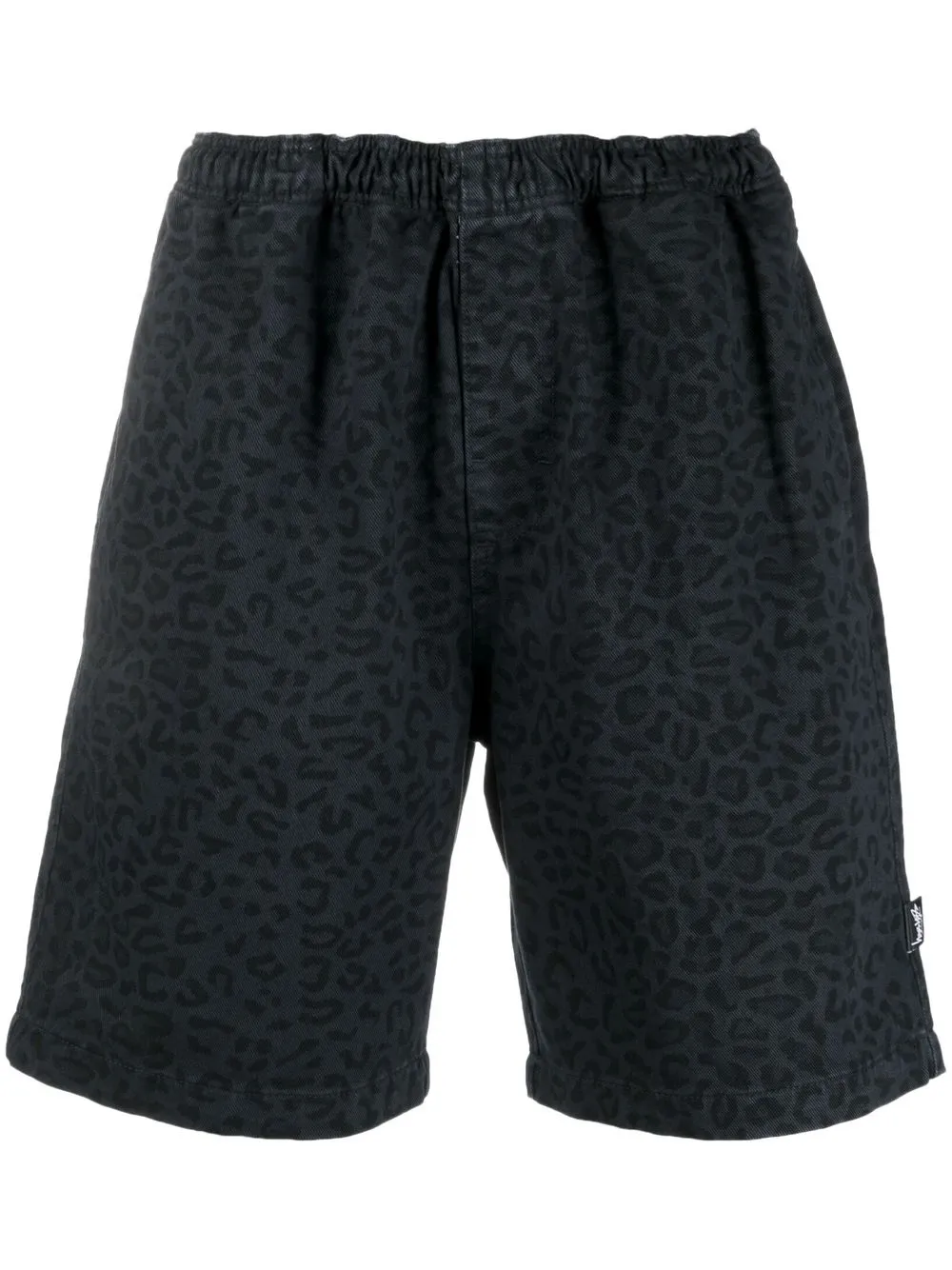 Stussy leopard print Cotton Shorts Farfetch