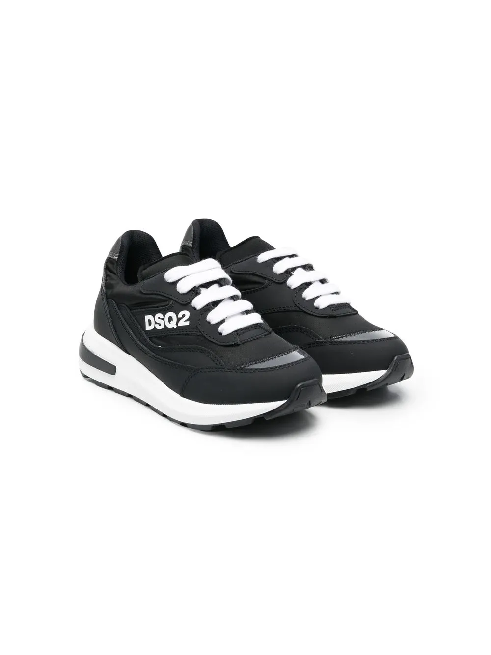 

Dsquared2 Kids tenis con agujetas y logo estampado - Negro