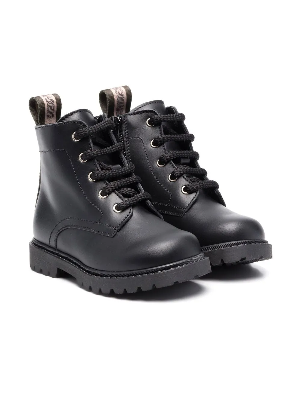 

Dsquared2 Kids botas con agujetas - Negro