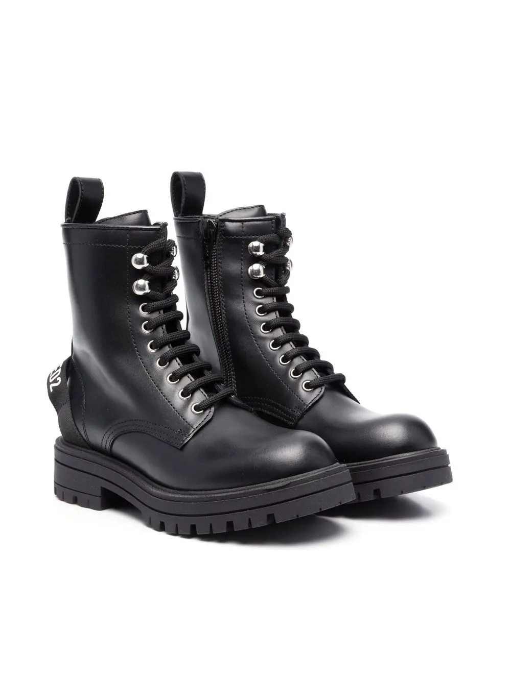 

Dsquared2 Kids botas con agujetas - Negro