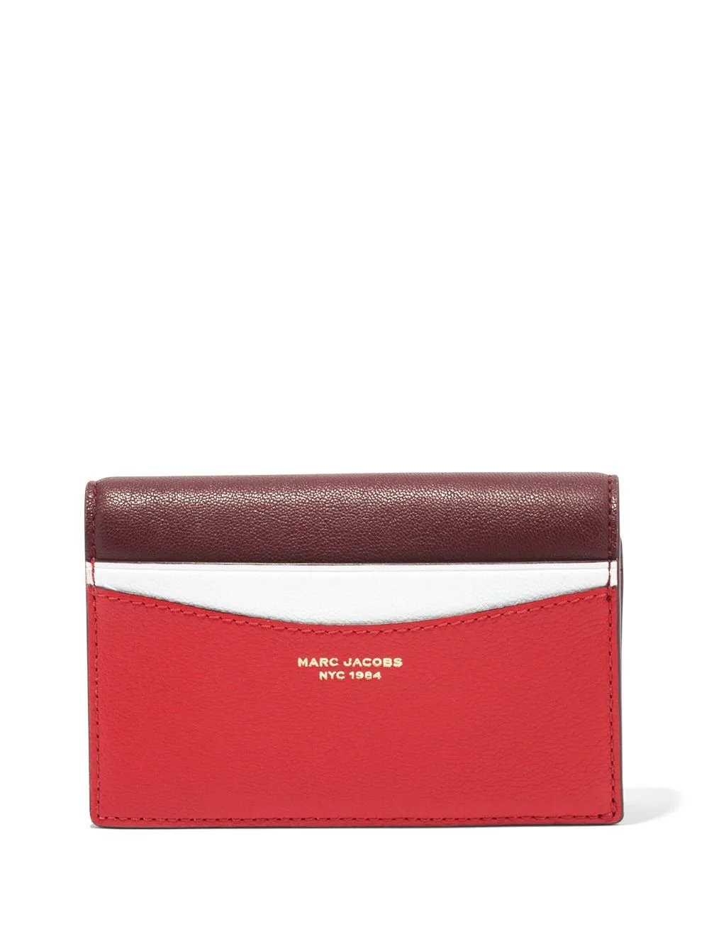 

Marc Jacobs cartera The Slim con diseño color block - Rojo