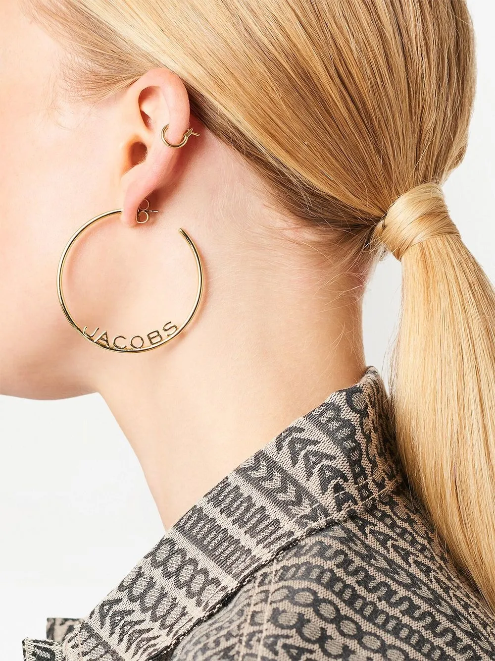 Monogram Hoop Earrings