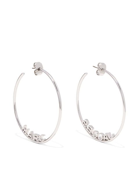 Marc Jacobs monogram hoop earrings
