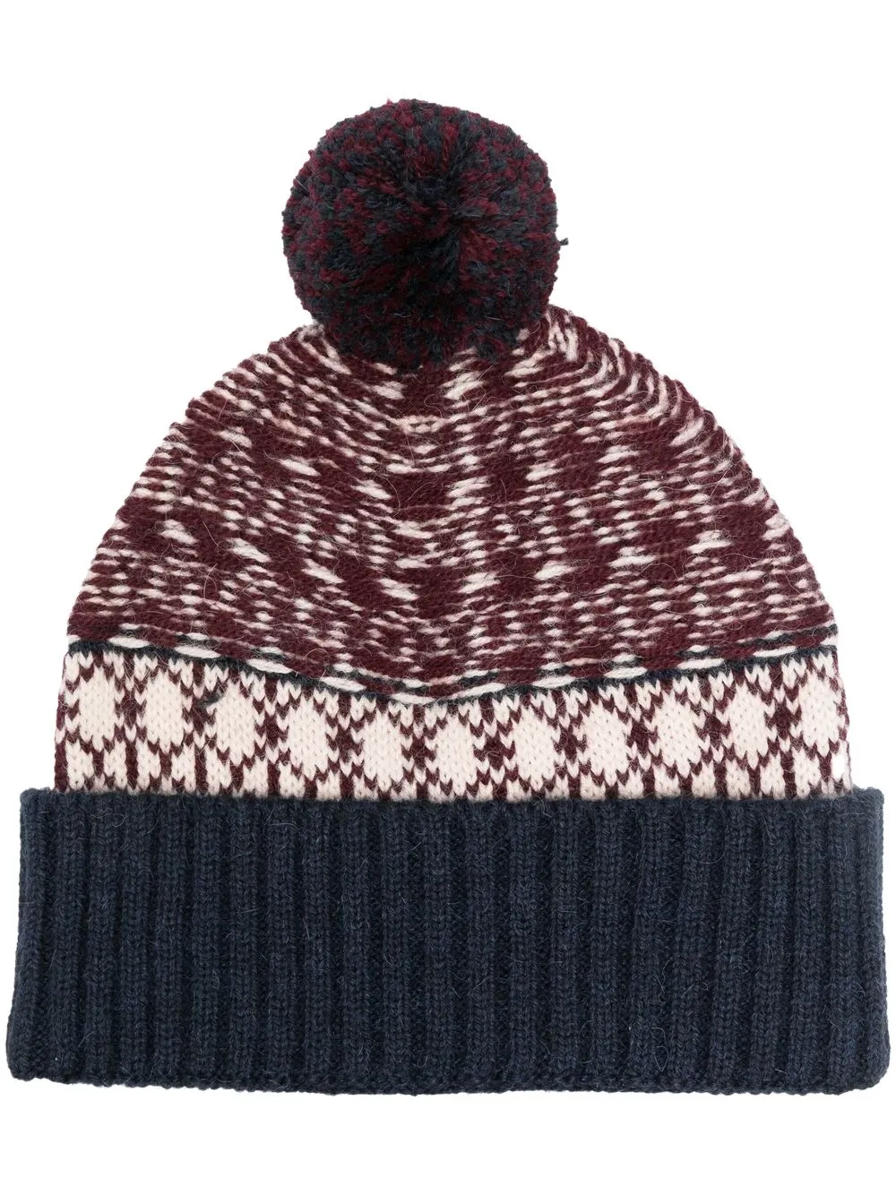 

P.A.R.O.S.H. gorro tejido Fair Isle - Azul