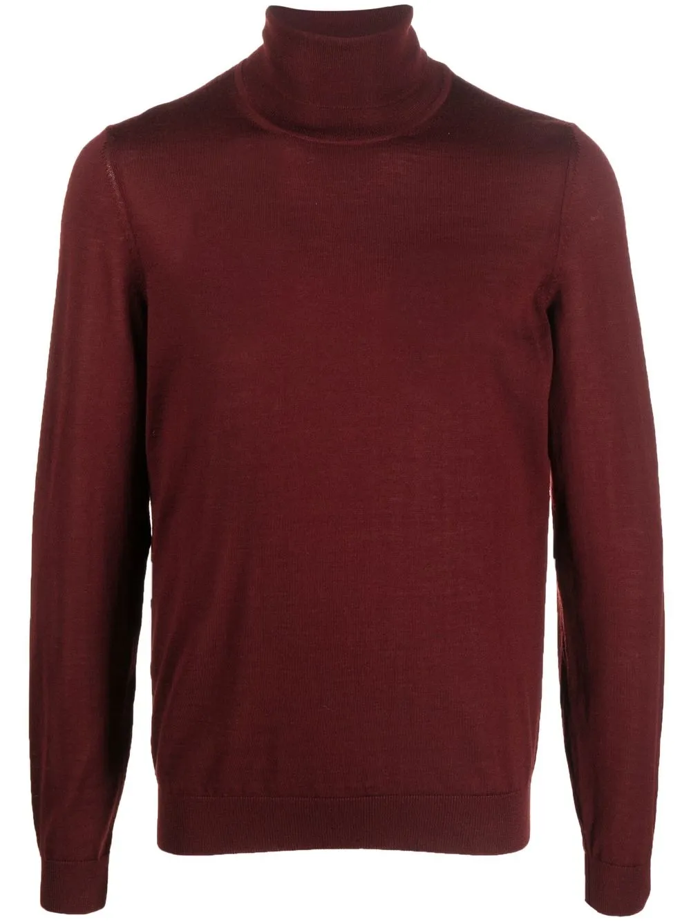 

BOSS virgin wool roll-neck jumper - Red