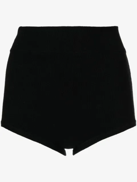 Cashmere In Love Felix knitted logo-patch shorts