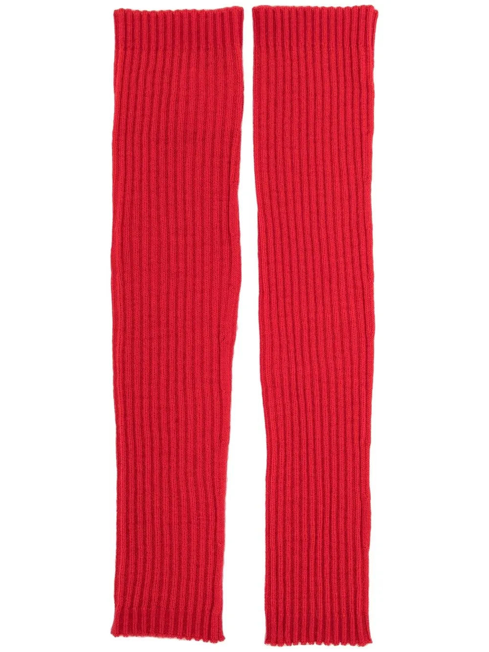 

Cashmere In Love Lala ribbed knit arm warmers - Red