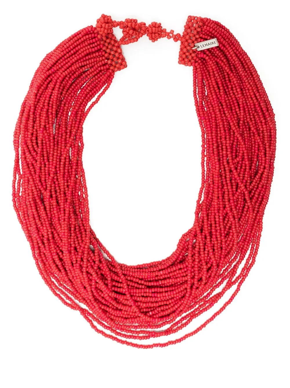 

Lemaire bead-embellished torsade necklace - Red