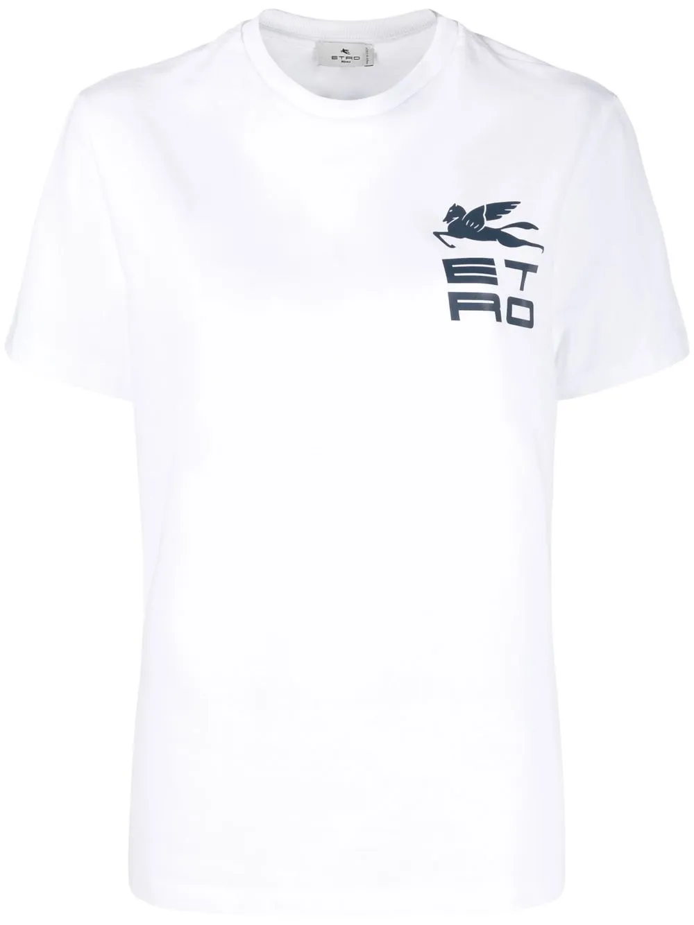 

ETRO playera manga corta con logo estampado - Blanco