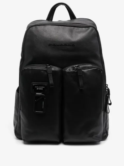 PIQUADRO debossed-logo detail backpack