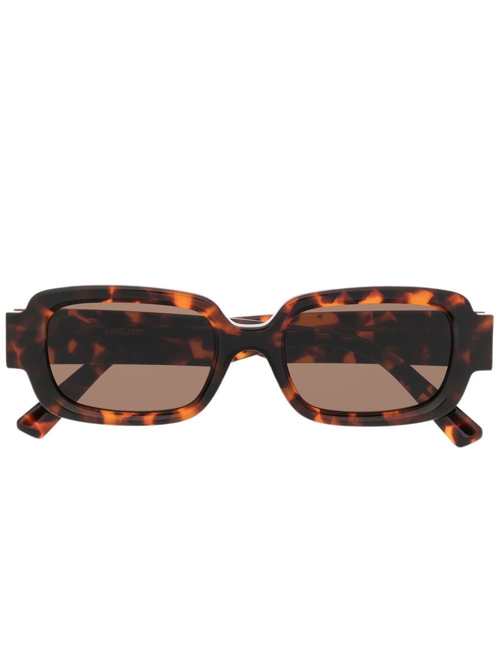 Ambush Thia Rectangle-frame Sunglasses In Braun