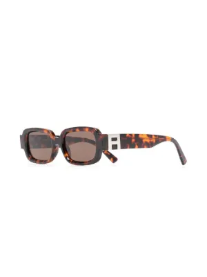 Ambush Eyewear Thia スクエアサングラス | ブラウン | FARFETCH JP