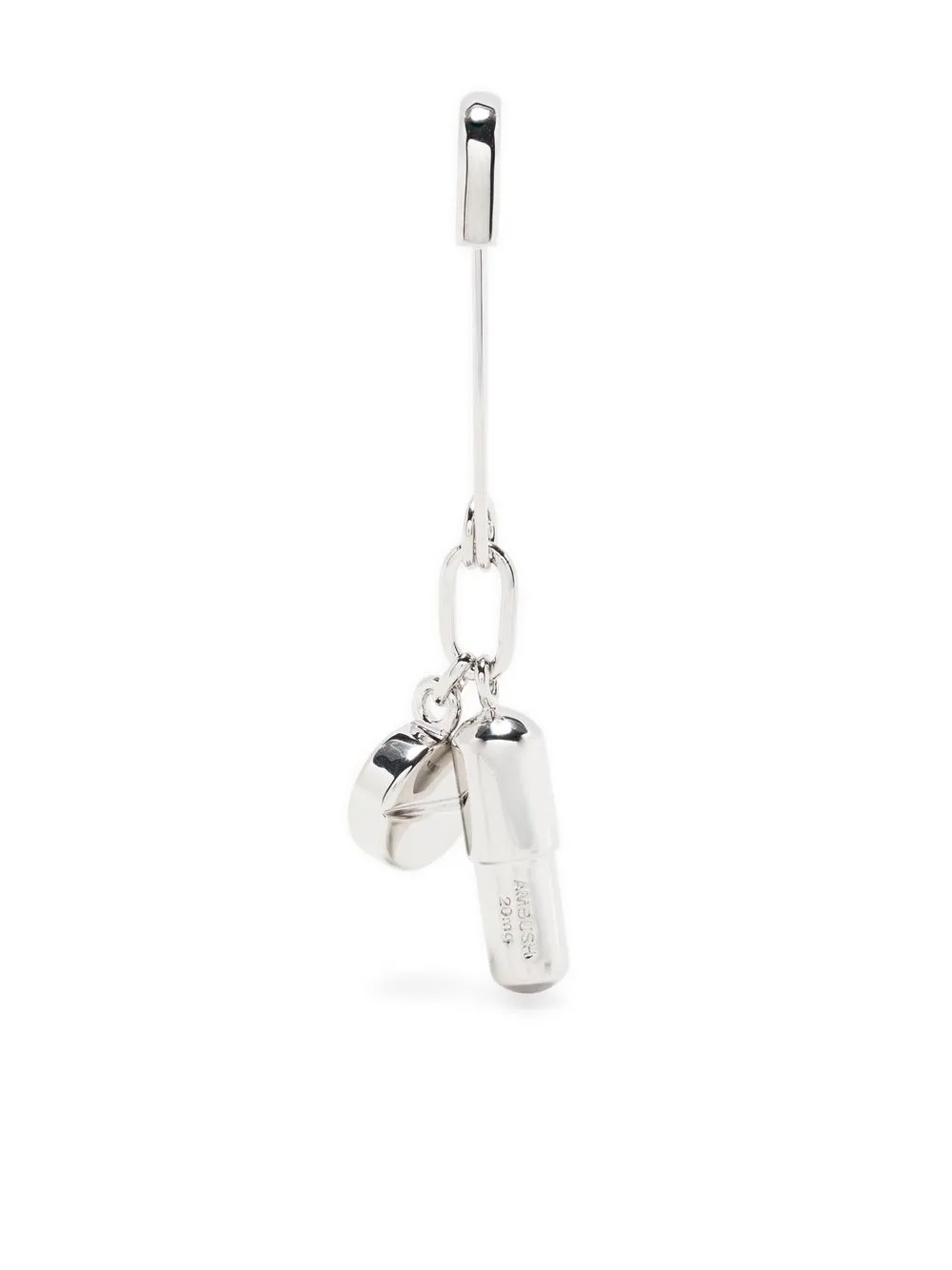 

AMBUSH Pill Charm earring - Silver