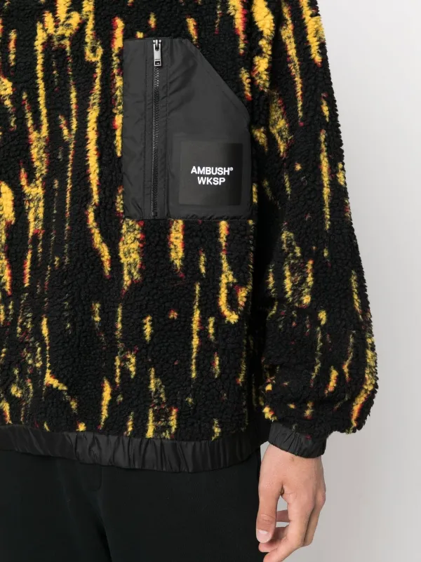 AMBUSH ジャカード スウェットシャツ | ブラック | FARFETCH JP