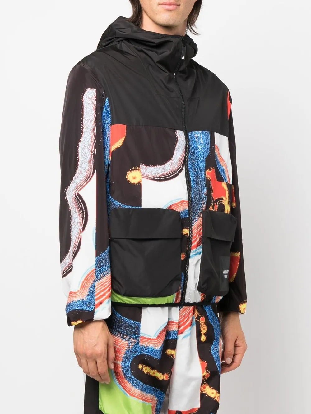  Ambush Funktionsjacke Mit Abstraktem Muster   Schwarz 
