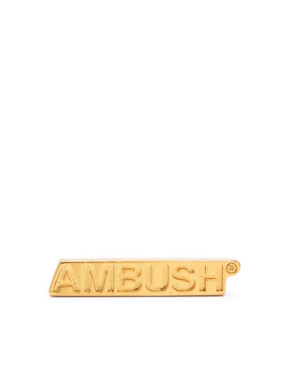 ambush boucle d'oreille à plaque logo