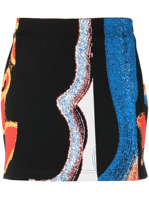 【関税込み】Ambush マルチカラー ジャカード ミニスカート AMBUSH ジャカード ミニスカート | ブラック | FARFETCH JP