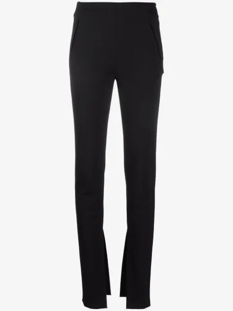 AMBUSH pantalones de vestir con abertura