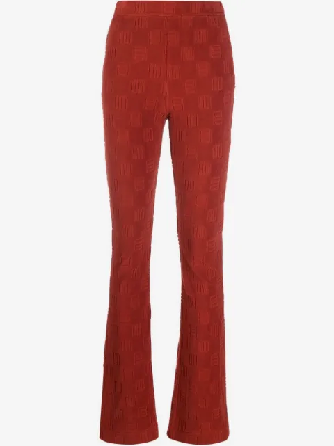 AMBUSH pantalon de jogging évasé à motif monogrammé