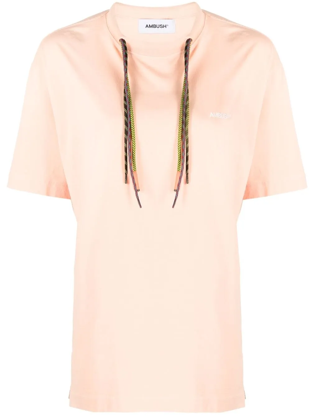 AMBUSH multi-cord logo-print T-shirt - Orange