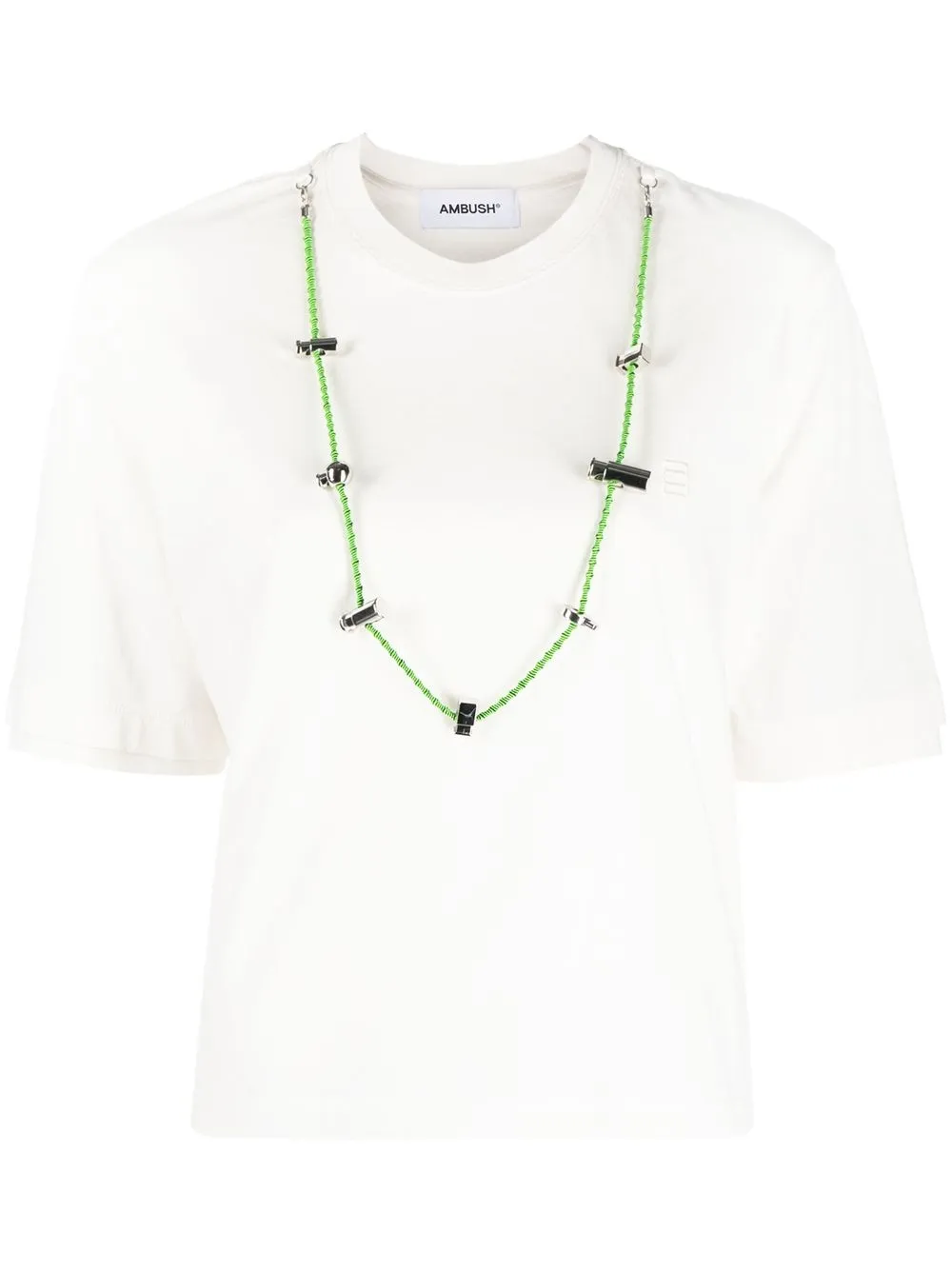 

AMBUSH playera Stoppers - Blanco