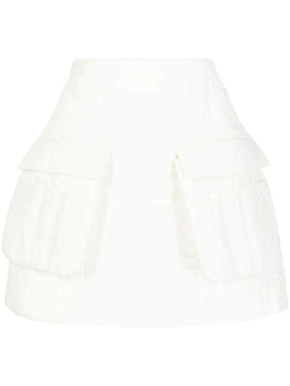 

Simone Rocha falda corta acampanada - Blanco