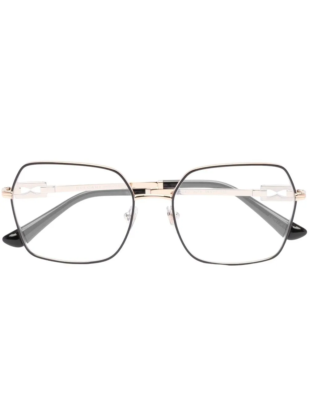 

Bvlgari lentes con armazón cuadrada oversize - Negro