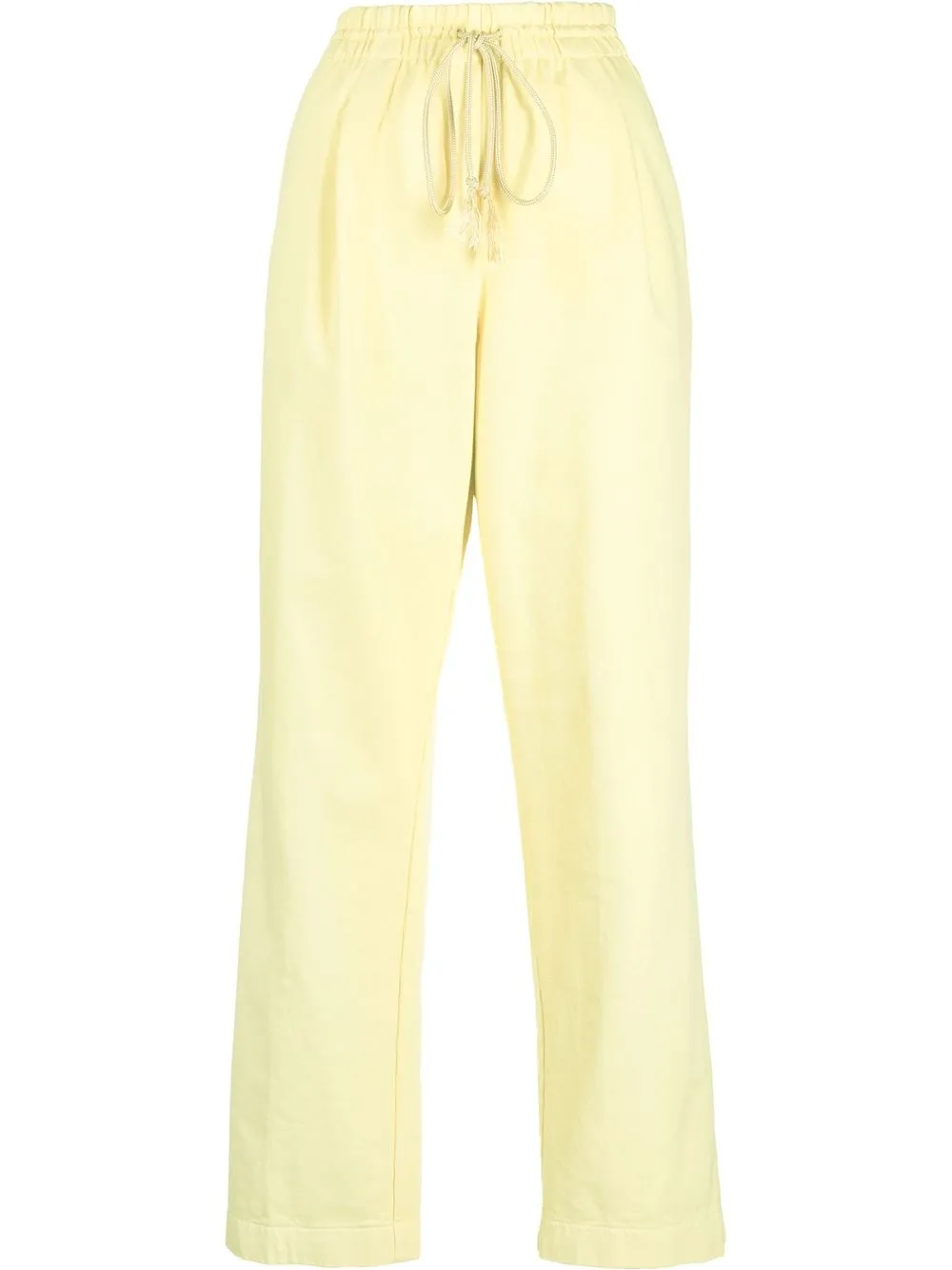 

Forte Forte pantalones con cordones y tres bolsillos - Amarillo